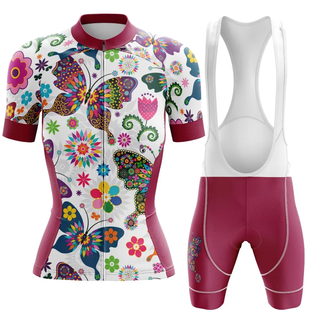 Butterfly Flutter | Women's Short Sleeve Cycling Set